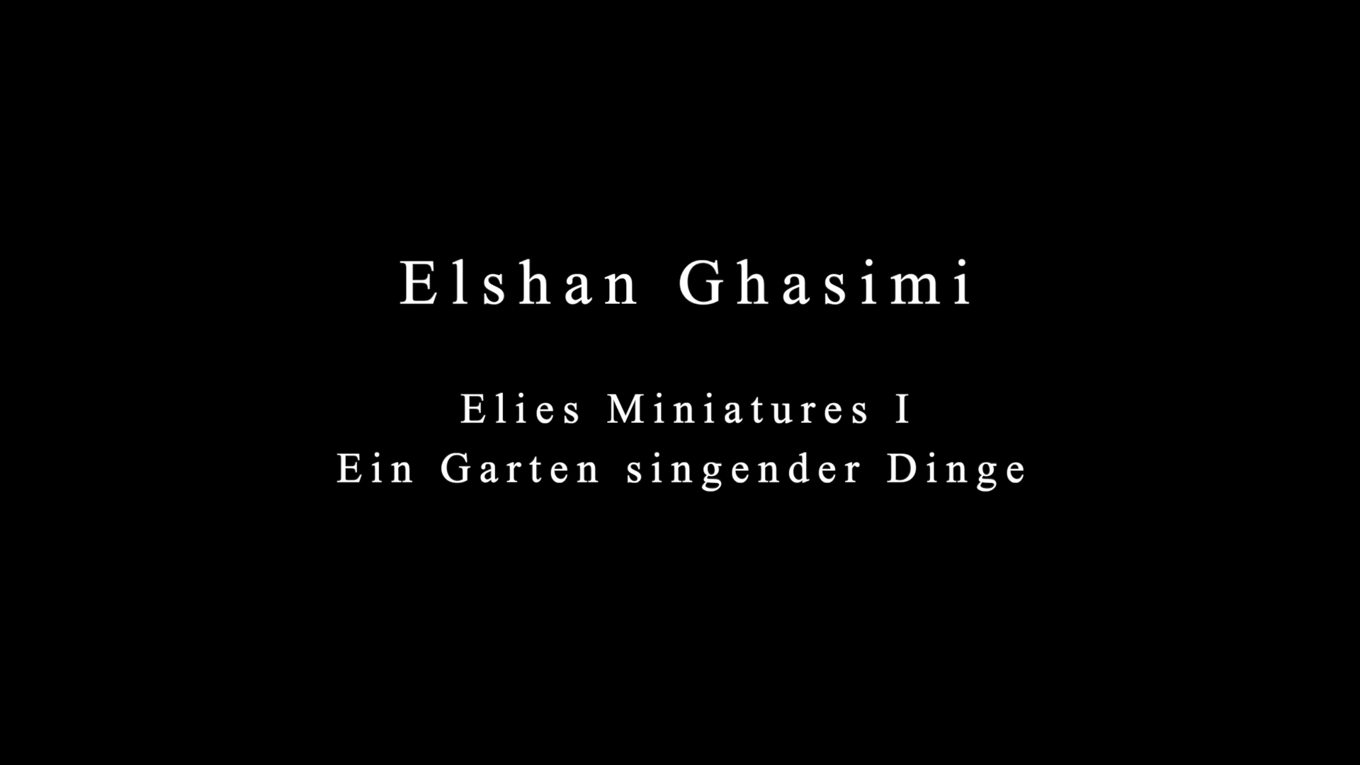 Elies Miniatures I Video Screenshot